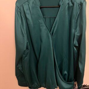 George teal blouse XL